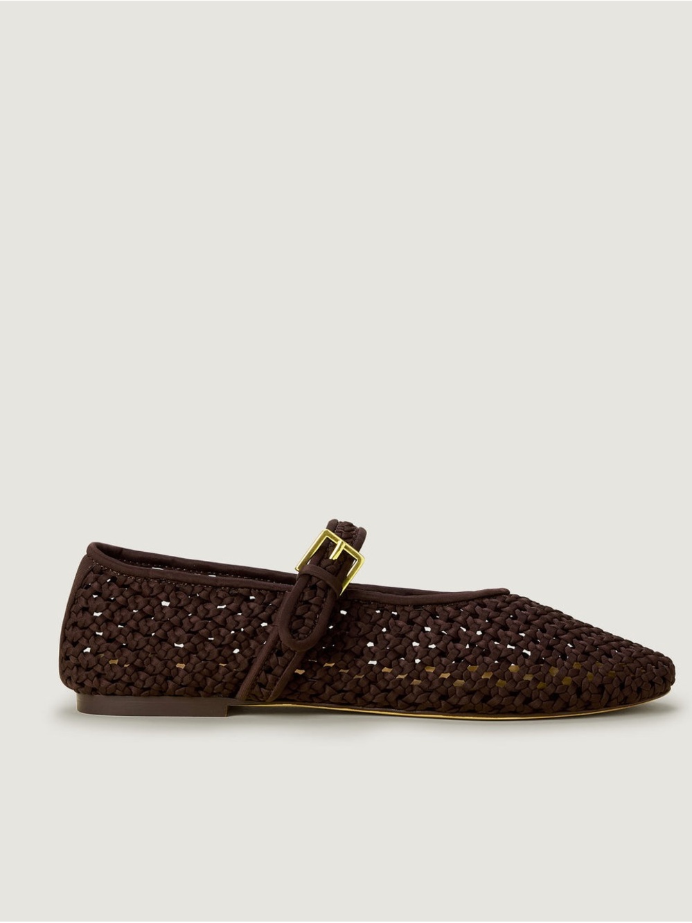 Naghedi Sydney Mary Jane Flat- Chocolate (38)